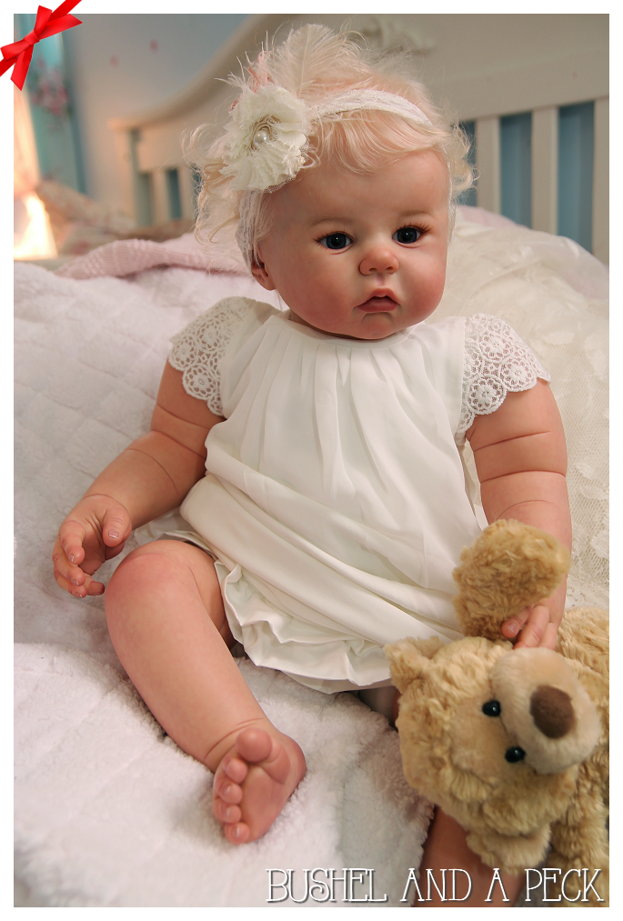 Beautiful Reborn Baby Girl Toddler Doll Candice PROTOTYPE Sandy Faber