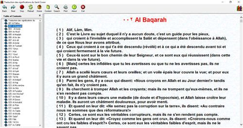 Traduction significations Saint Coran E-book pour ordinateur