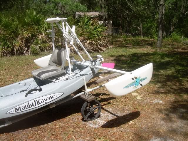 Malibu Mini X with StandNFish system and motor - Pensacola Fishing 