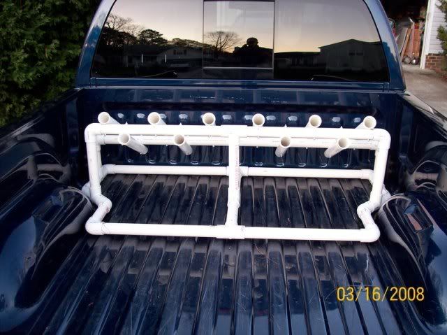 pickup truck fishing rod holder