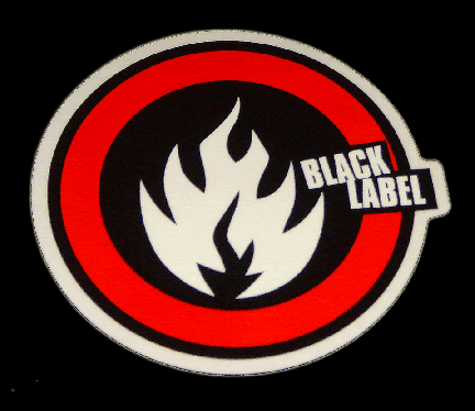 Black Label Sticker