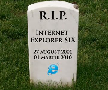 Internet Explorer 6 a murit, Google a oprit suportul pentru acesta
