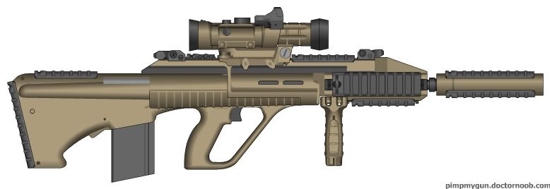 steyr aug a3. Steyr AUG A3 MEU SOC Custom: