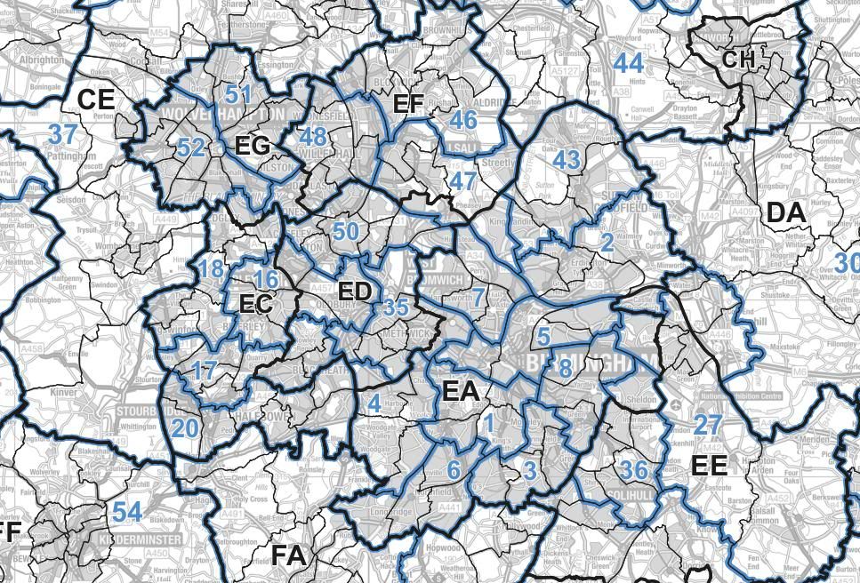 Birmingham Ward Map