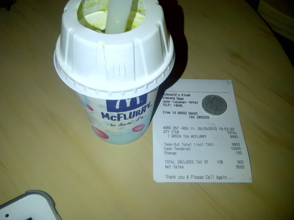 Green Tea Mcflurry