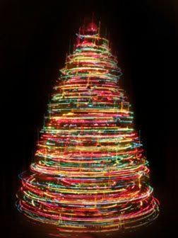 christmas tree swirled lights Pictures, Images and Photos