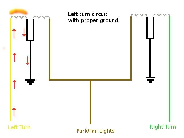ALL trailer lights flash when 4-ways or turn signals are turned on: How