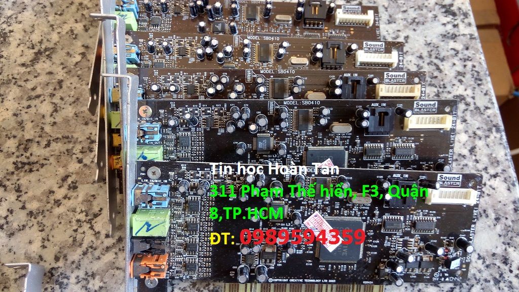 Creative sb0880 XFi Titanium Sound Card 4.1, 5.1, 7.1 hàng nước ngoài - 1