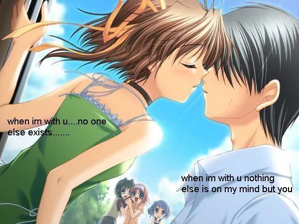 cute anime couples kiss. Anime Couple