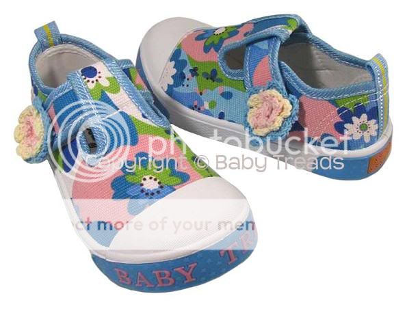 flower child sport sneaks by baby treads non squeaky tennies for older 