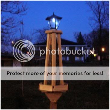 Birdfeeder   Solar  Powered Lighthouse Bird Feeder  