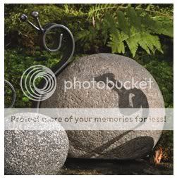 Stone and Metal Garden Snail Yard Garden Art Statue Sm  