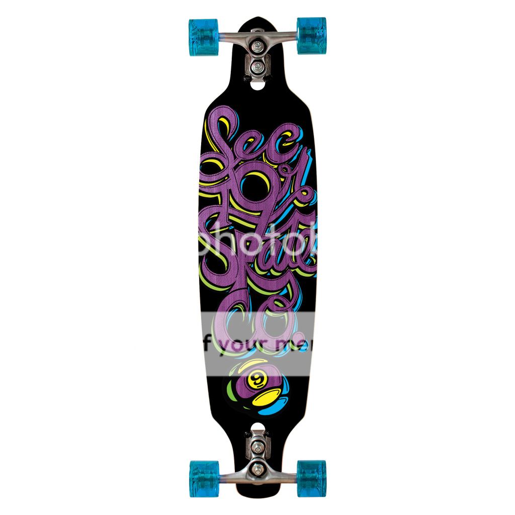 Sector 9 Fraction Purple Longboard Complete 9 x 36 Skateboard