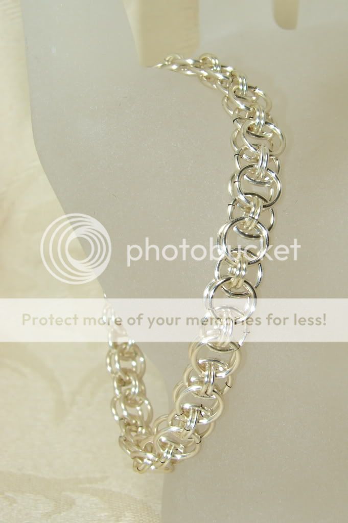 Silver Helm Chain Design Chain Maille Mail Bracelet 2