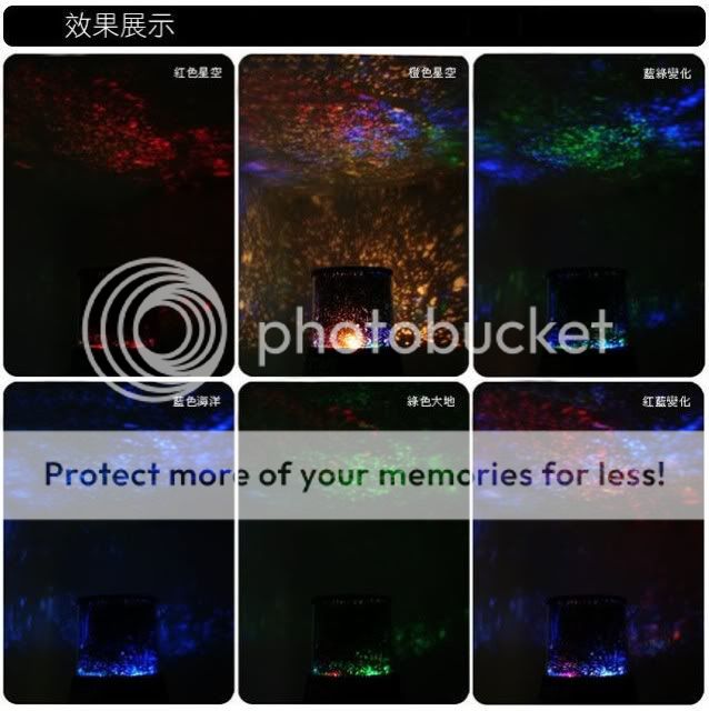 New Colorful LED Romantic Star Master Night Light Lamp Cosmos 