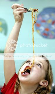 Child with Spaghetti